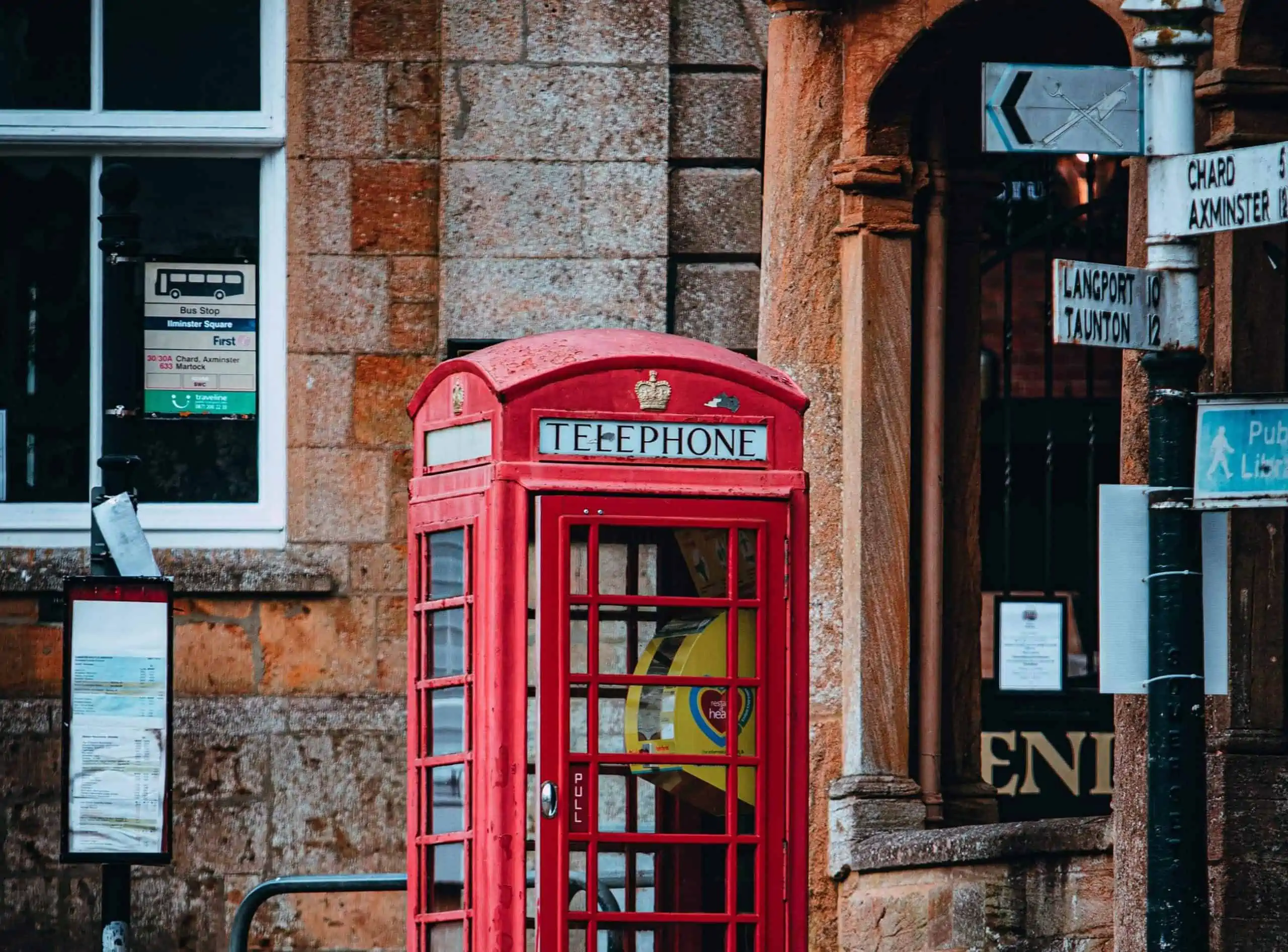 Red Telephone Box in Ilminster